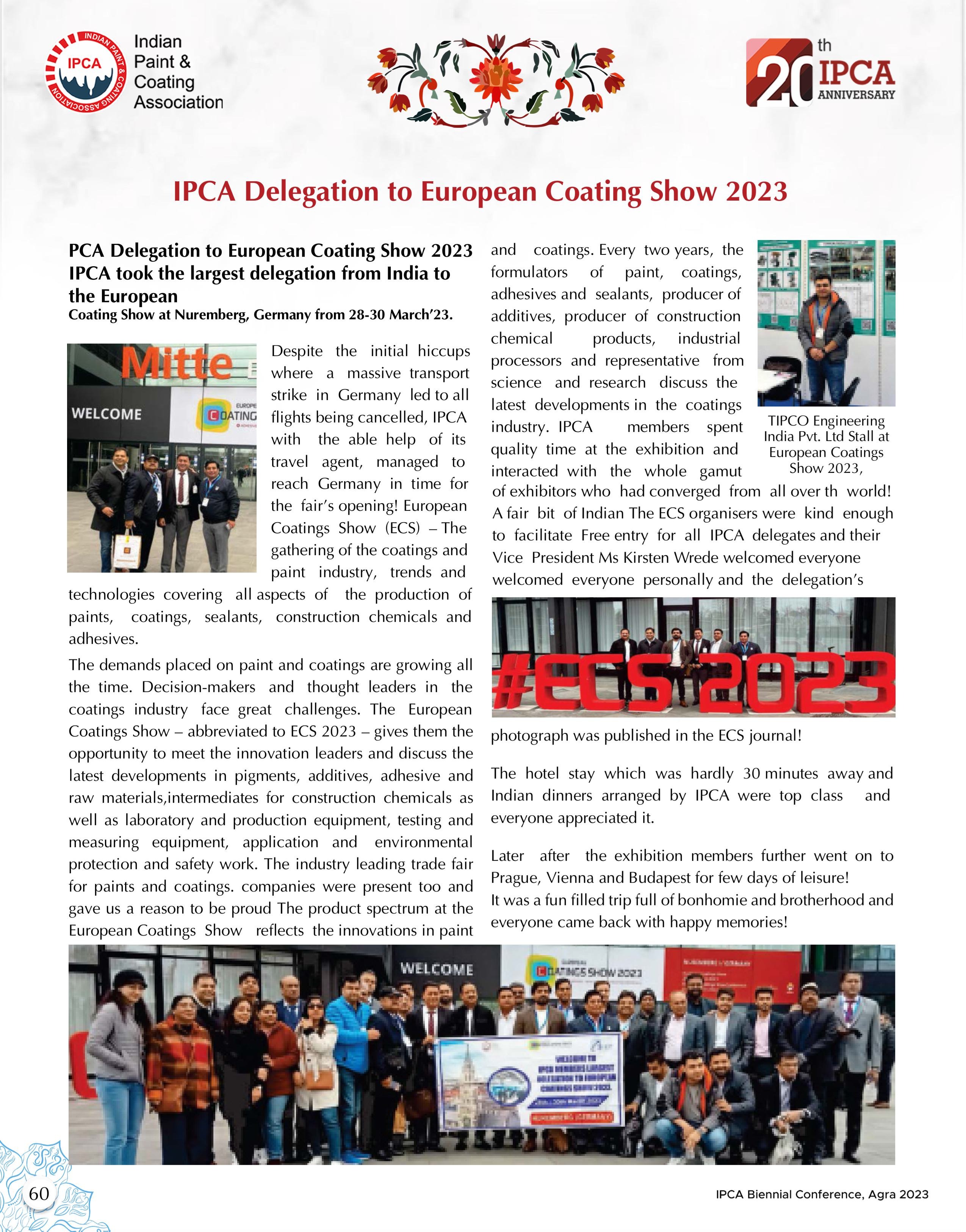 IPCA European Coating Show 2023